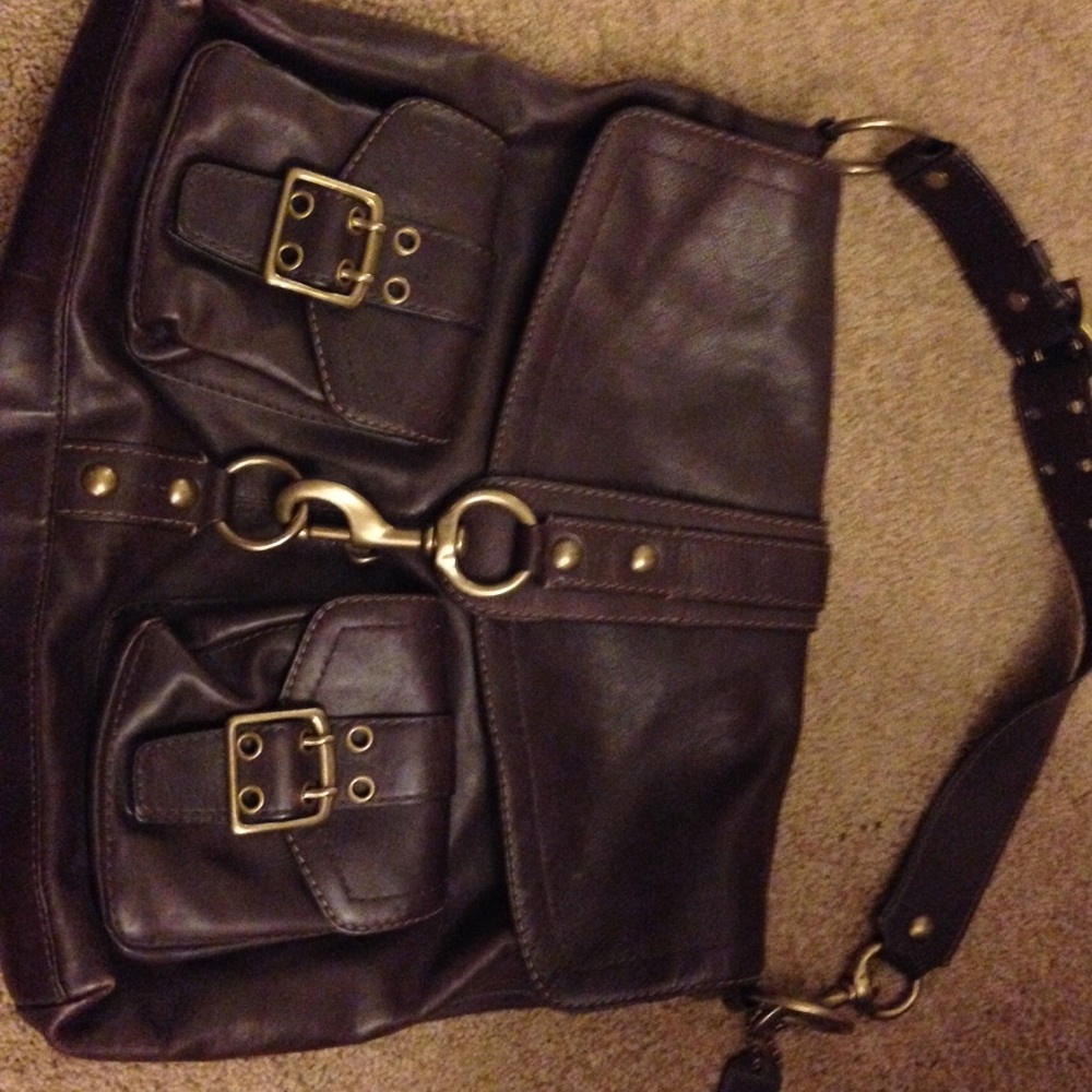 ONE OF A KIND Coach Brown Leather Satchel